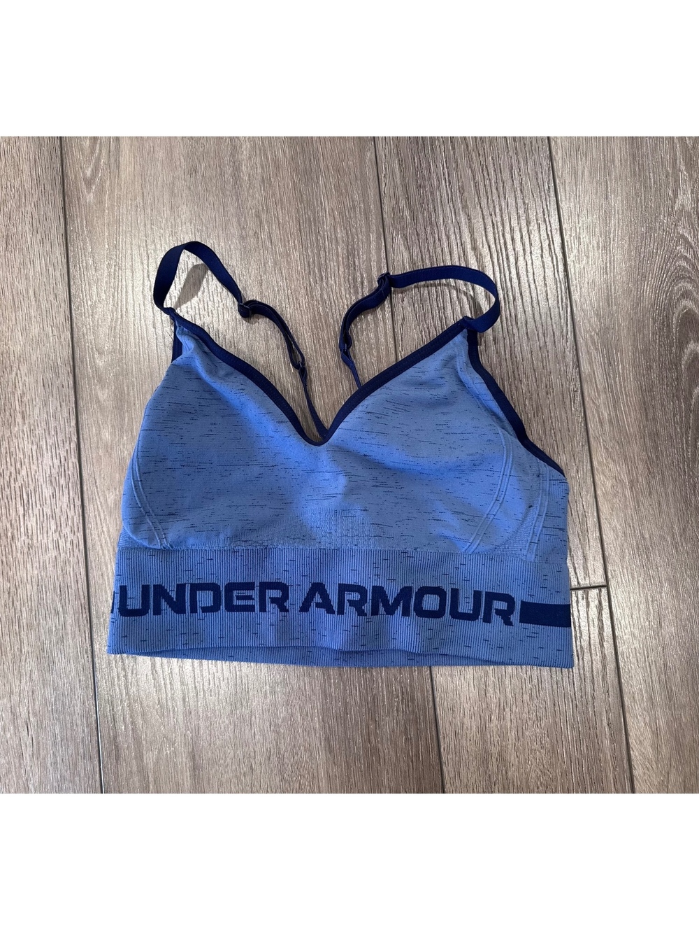 Under Armour Blue Sports Bra with Adjustable Straps